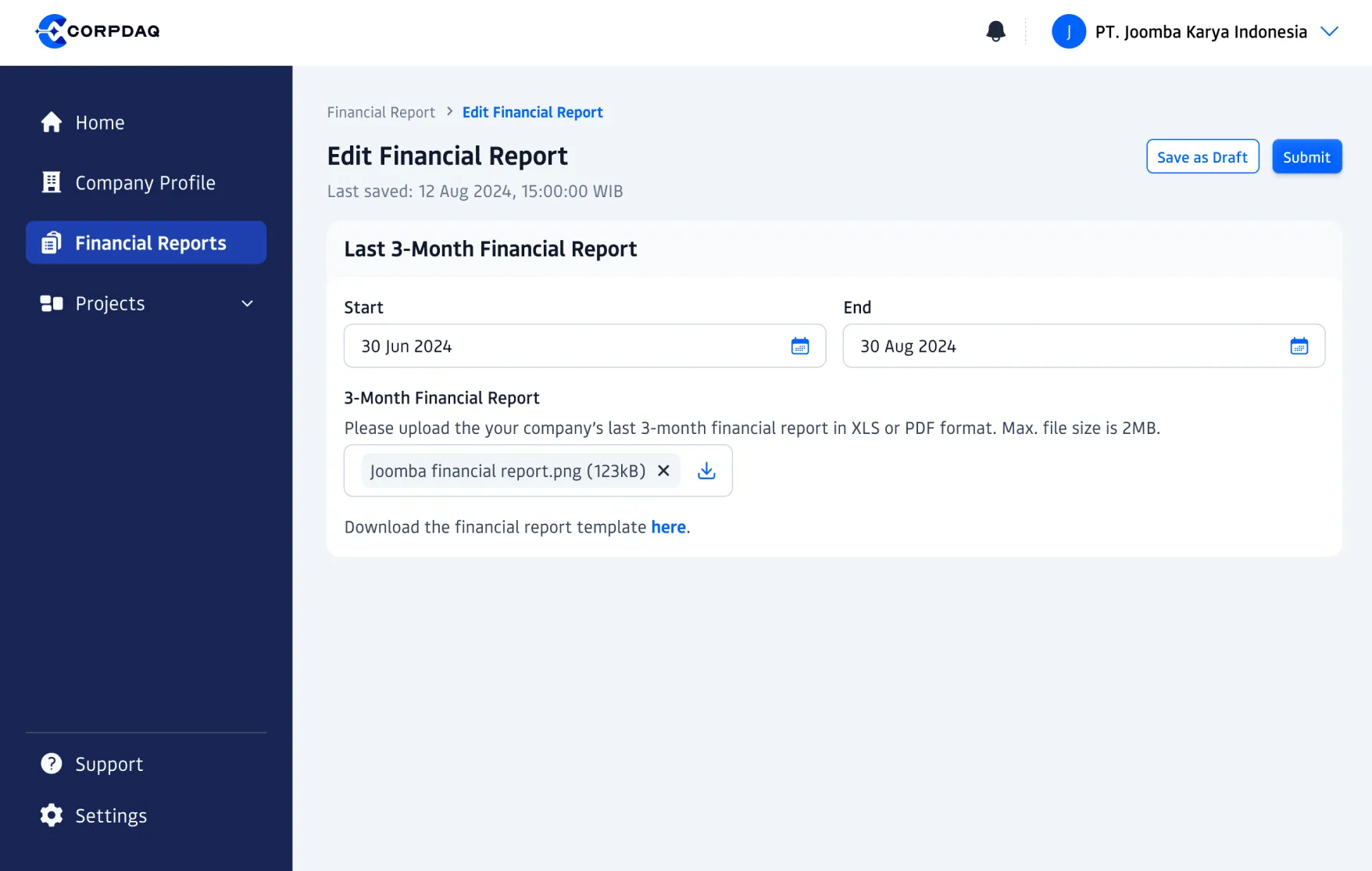 Easy Financial Reports